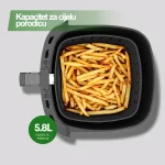 COOK-IT Airfryer friteza na vruć vazduh - 8L XXL - Slika 5