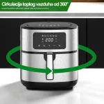 COOK-IT Airfryer friteza na vruć vazduh - 8L XXL - Slika 2
