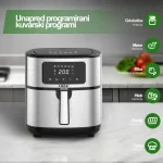 COOK-IT Airfryer friteza na vruć vazduh - 8L XXL - Slika 6