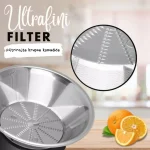 COOK-IT – Sokovnik ekstra snažan – Čaša za sok 550 ml – Posuda za pulpu 1L – 3 brzine – Ultrafini filter - Slika 6