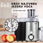 COOK-IT – Sokovnik ekstra snažan – Čaša za sok 550 ml – Posuda za pulpu 1L – 3 brzine – Ultrafini filter - Slika 5