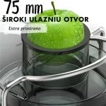 COOK-IT – Sokovnik ekstra snažan – Čaša za sok 550 ml – Posuda za pulpu 1L – 3 brzine – Ultrafini filter - Slika 7