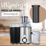 COOK-IT – Sokovnik ekstra snažan – Čaša za sok 550 ml – Posuda za pulpu 1L – 3 brzine – Ultrafini filter - Slika 9