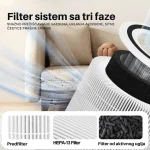 RYER prečišćivač vazduha XL – 350 m³/h protok – Sa HEPA 13 filterom – Kontrola preko aplikacije – Protiv polenske groznice (alergije) - Slika 6