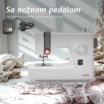 RYER – Šivaća mašina – 18 šavova – LED osvetljenje – Nožna pedala – Tiha i kompaktna - Slika 3