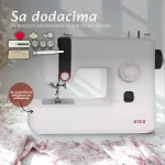 RYER – Šivaća mašina – 18 šavova – LED osvetljenje – Nožna pedala – Tiha i kompaktna - Slika 6