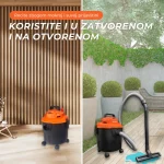 RYER 3-u-1 usisivač za suvo i mokro usisavanje – Sa funkcijom duvanja – 18L – 1200W – Građevinski usisivač – Vodootporan - Slika 3