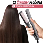 RYER keramička presa za kosu – Široke ploče (3,5 cm) – Brzo zagrevanje – Za gustu, talasastu ili dugu kosu - Slika 2
