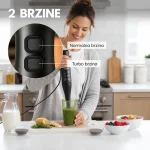 cook it 3u1 štapni mikser, 350 w, 2 brzine, bpa free, sa seckalom i mutilicom