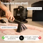 ryer hybridsteam tepih čistač 1800w – parni čistač + čistač fleka, 8 nastavaka, rezervoari 1,9l/1,4l