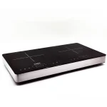 cook it indukciona ploča 2 ringle – 1500w + 2000w, tajmer, 8 nivoa, touch kontrola, crna