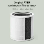 original ryer kombinovani filter (hepa 13 + aktivni ugalj) – za ryer prečišćivač vazduha xl 350 m³/h